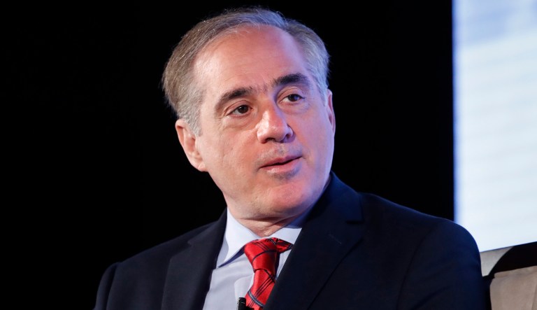 Veterans Affairs Secretary David Shulkin announced the VA's new Telehealth Services program alongside President Trump, which includes a new app that will let veterans make healthcare appointments from the cellphones. (AP Photo/Jacquelyn Martin, File)