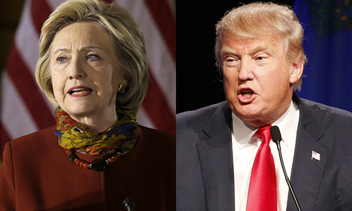 Clinton took aim at Republican front-runner Donald Trump for his proposal to ban Muslims from entering the country on a temporary basis. (AP photo)