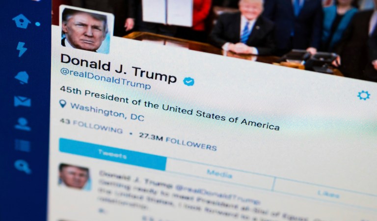 President Trump's future tweets may soon be considered by a team of legal minds before being published on social media. (AP Photo/J. David Ake)