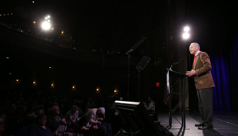Sen. Chuck Grassley, R-Iowa speaks during the Freedom Summit, Saturday, Jan. 24, 2015, in Des Moines, Iowa. (AP Photo/Charlie Neibergall)
