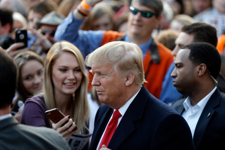 Republican presidential candidate Donald Trump is just a couple of days from another big test here in South Carolina. (AP Photo/Matt Rourke)