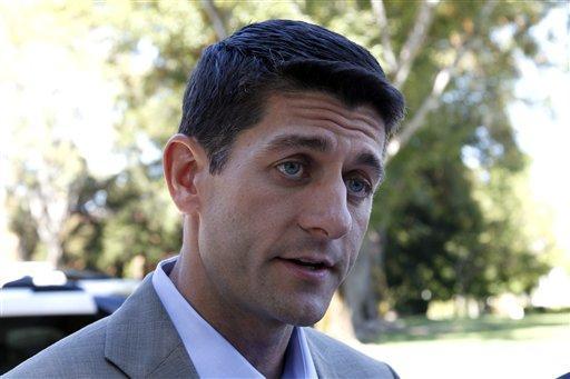 House Budget Committee Chairman Rep. Paul Ryan, R-Wis., speaks to the media as he arrives at Facebook headquarters in Palo Alto, Calif., Monday, Sept. 26, 2011. Ryan began presenting a viable plan to replace Obamacare with a speech Tuesday at Stanford's Hoover Institution.