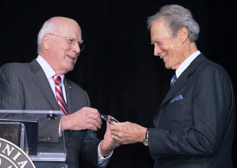 Forget movies, Clint Eastwood wants to talk about guns