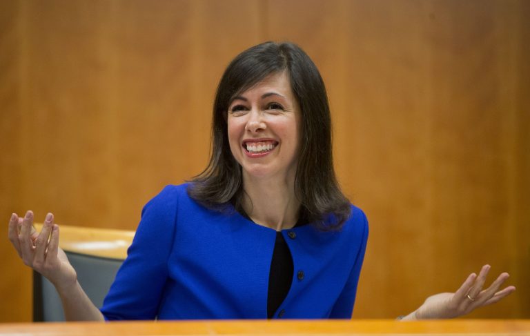 The president's effort to nominate Jessica Rosenworcel hit a roadblock in the Senate last year. (AP Photo/Pablo Martinez Monsivais)