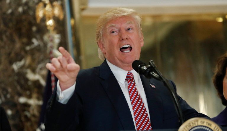 President Trump on Tuesday reignited the controversy over his reaction to a Charlottesville, Va., white supremacist rally, opening the widest gulf between himself and Republican elected officials since the 