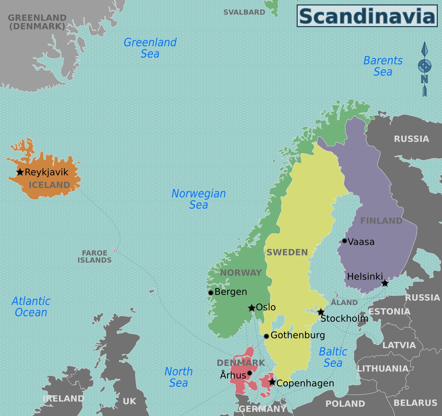 Scandinavia — land of the free
