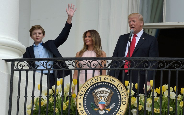 Barron Trump, who is currently 11 years old and going into middle school, will attend St. Andrew's Episcopal School in Potomac, Md., according to a report. (AP Photo/Susan Walsh)