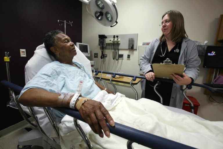 Blacks and Hispanics both scored slightly higher than whites on only one question: whether their doctor communicates well. (AP Photo)