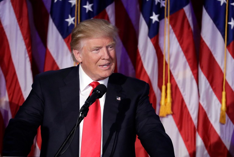 New York Times publisher reminded staff Friday in a public memo that it is the paper's duty to cover the incoming Donald Trump administration fairly. (AP Photo/John Locher)