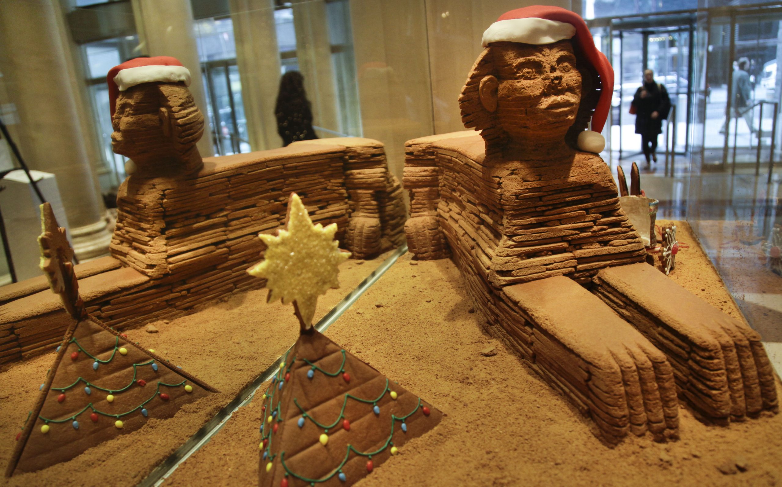 Gingerbread houses go pro in holiday displays