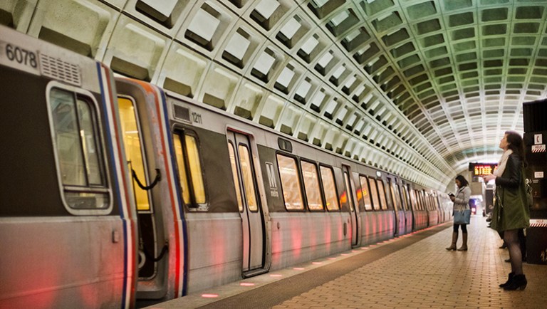 Metro riders were stuck in a commuting nightmare Thursday morning after a fire at Metro Center station caused the Red Line to be stopped between Gallery Place and Dupont Circle. (AP Photo/Pablo Martinez Monsivais)