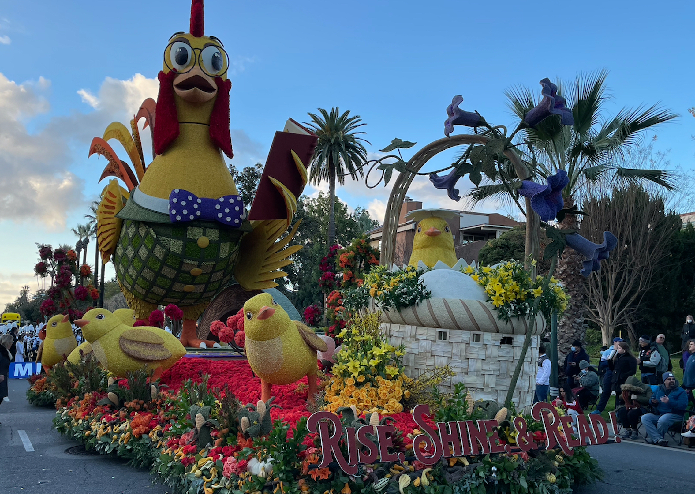 The float designed by Fiesta Parade Floats for The UPS Store won the Sweepstakes Trophy, the Rose Parade's top prize for the most beautiful entry.