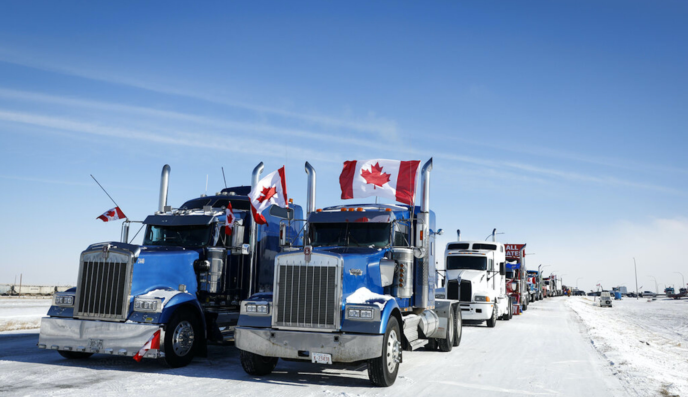Canadian authorities arrest 11 and seize ‘cache of firearms’ near Montana border crossing