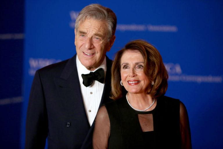Paul Pelosi and Nancy Pelosi attend the 2018 White House Correspondents' Dinner.