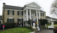 Elvis Presley’s Graceland estate tagged with ‘defund the police’ and other graffiti