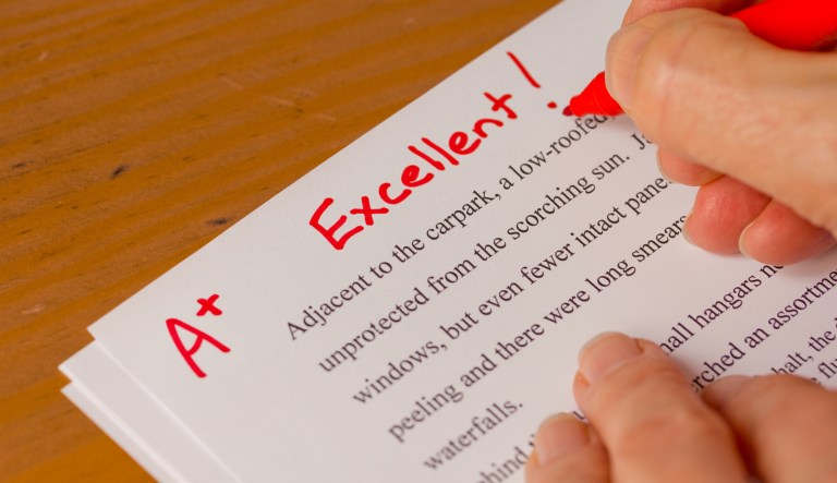 Success concept in education industry.