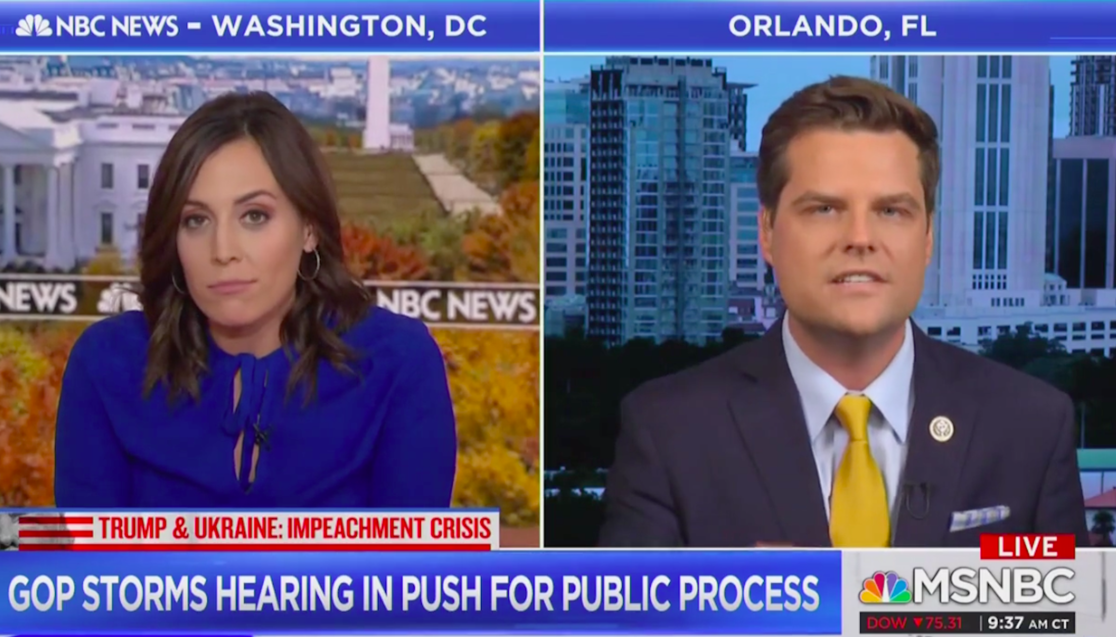 Why do you ‘think the rules do not apply to you?’: Gaetz clashes with MSNBC host over impeachment