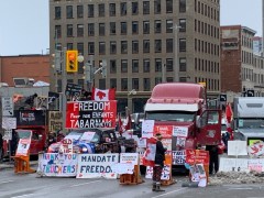 Small counterprotests pop up in Ottawa, but support for Freedom Convoy grows