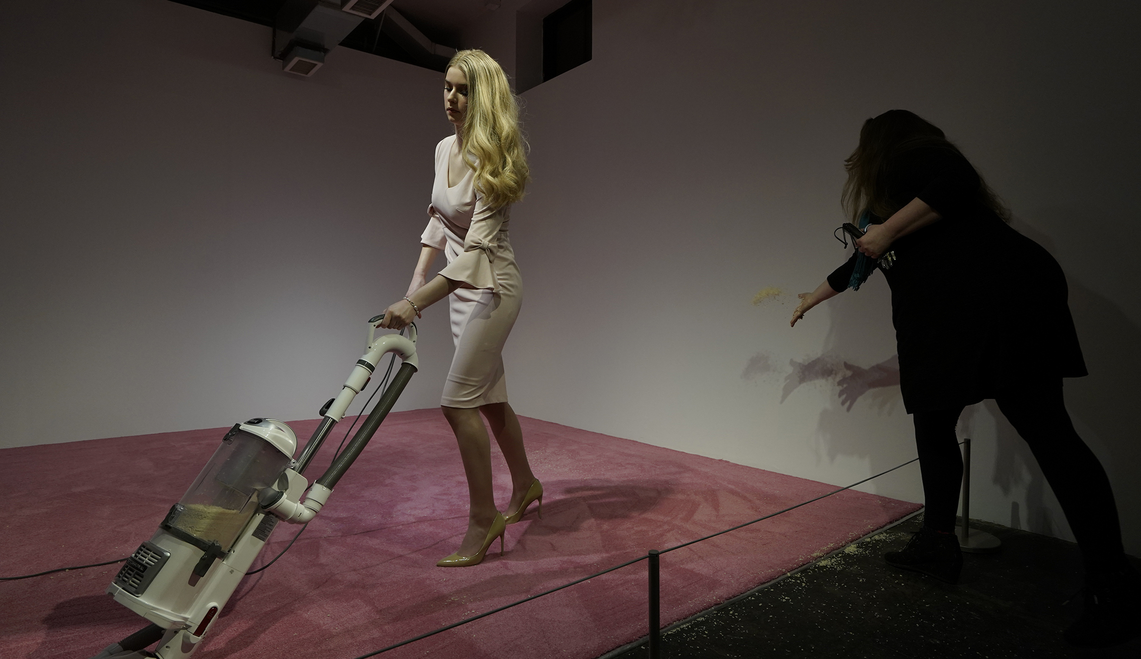 Ivanka Trump slams ‘sexist’ exhibit of her vacuuming up crumbs thrown by onlookers