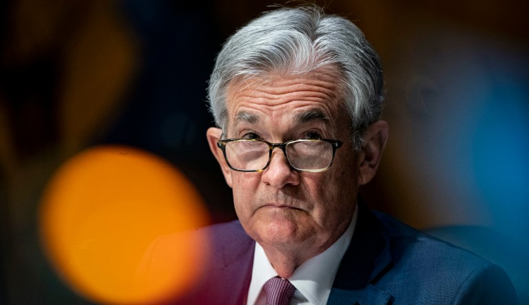In this Dec. 1, 2020 file photo, Federal Reserve Chairman Jerome Powell listens during a Senate Banking Committee hearing on Capitol Hill in Washington.