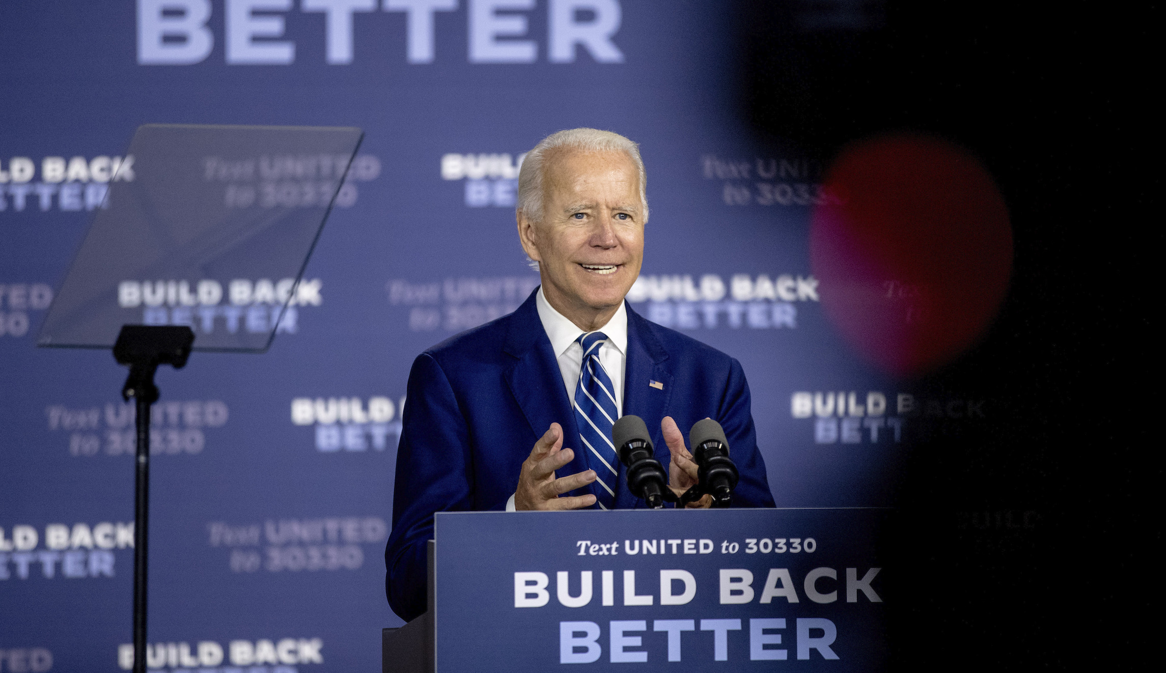 Trump is the first racist president, Biden says