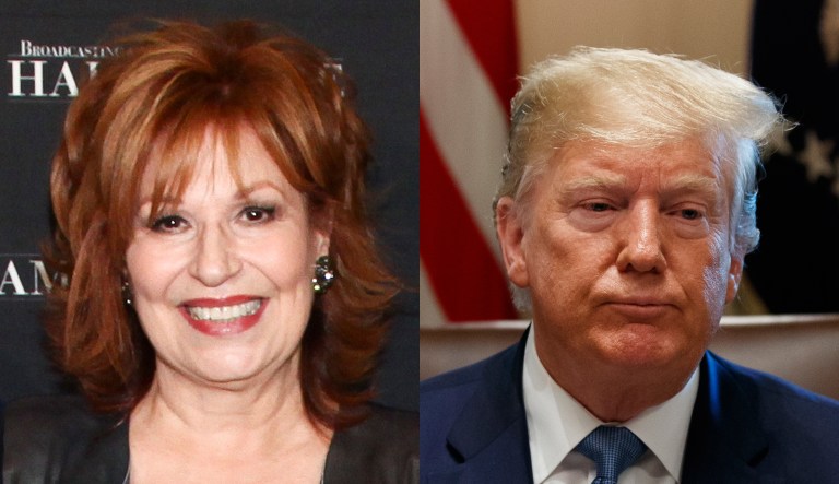 Joy Behar, Donald Trump.