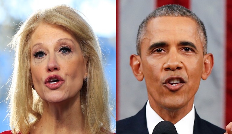 Kellyanne Conway, Barack Obama.