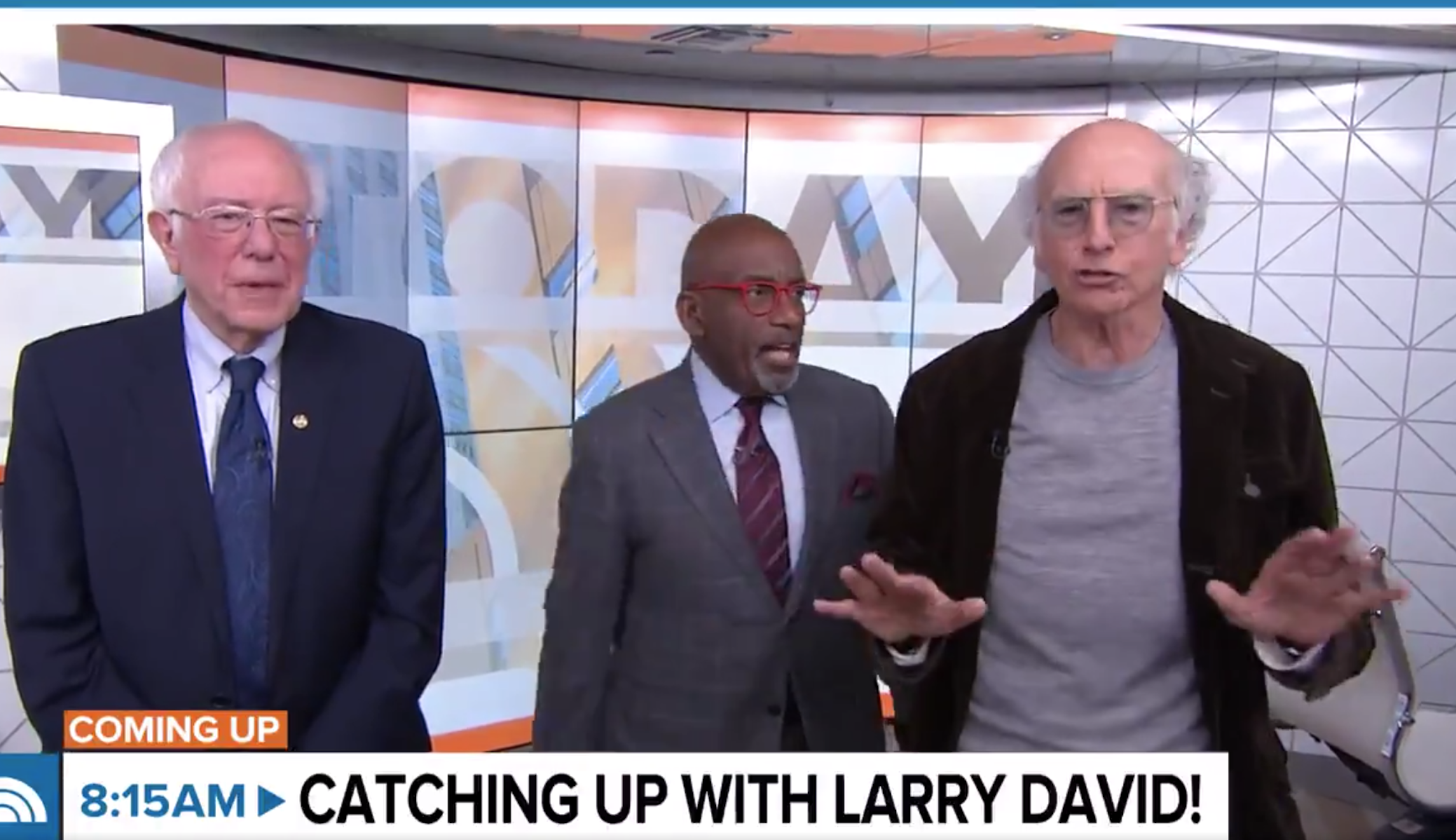 WATCH: Bernie Sanders appears with Saturday Night Live impersonator Larry David