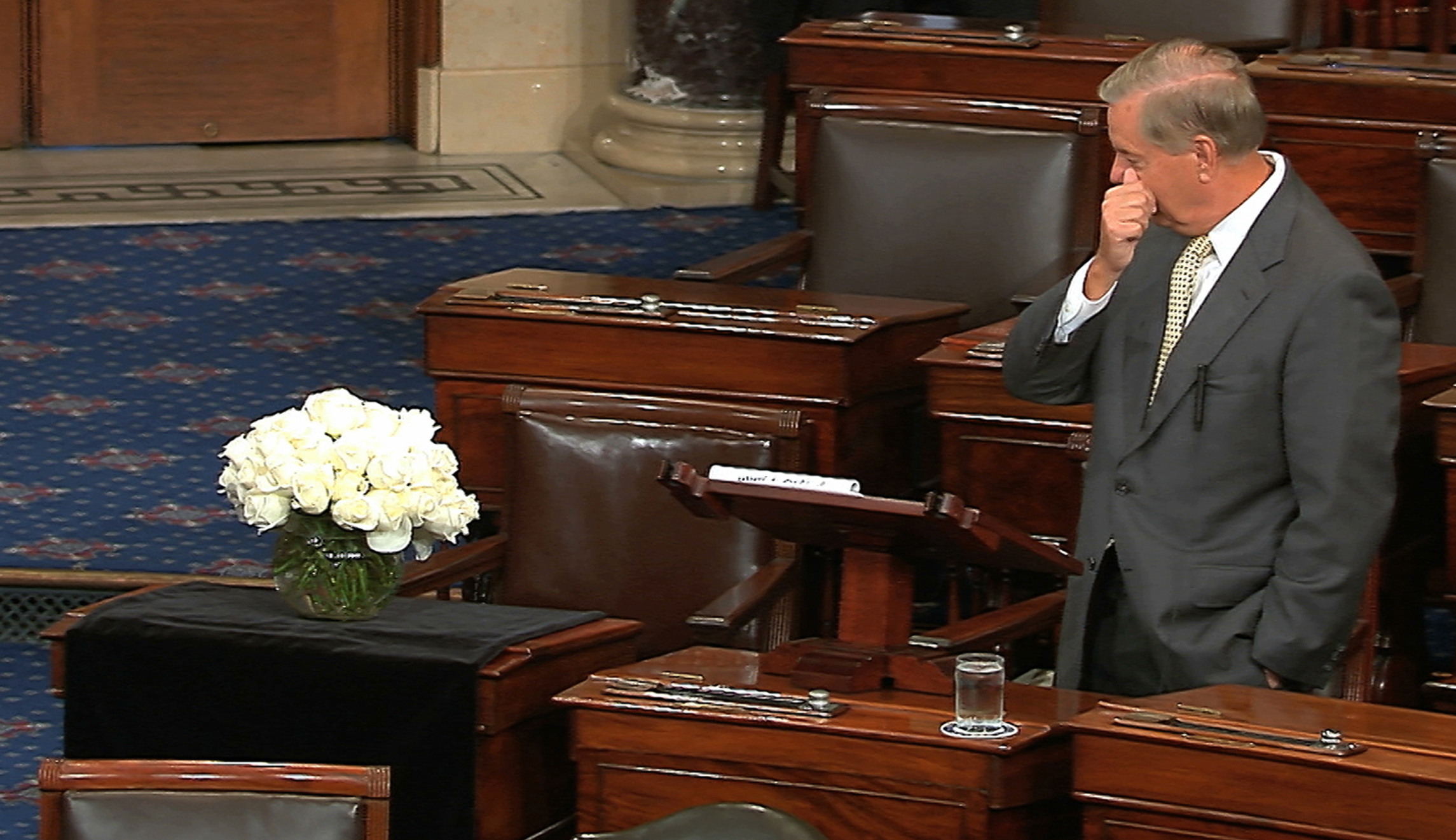 An emotional Lindsey Graham delivers final tribute to John McCain