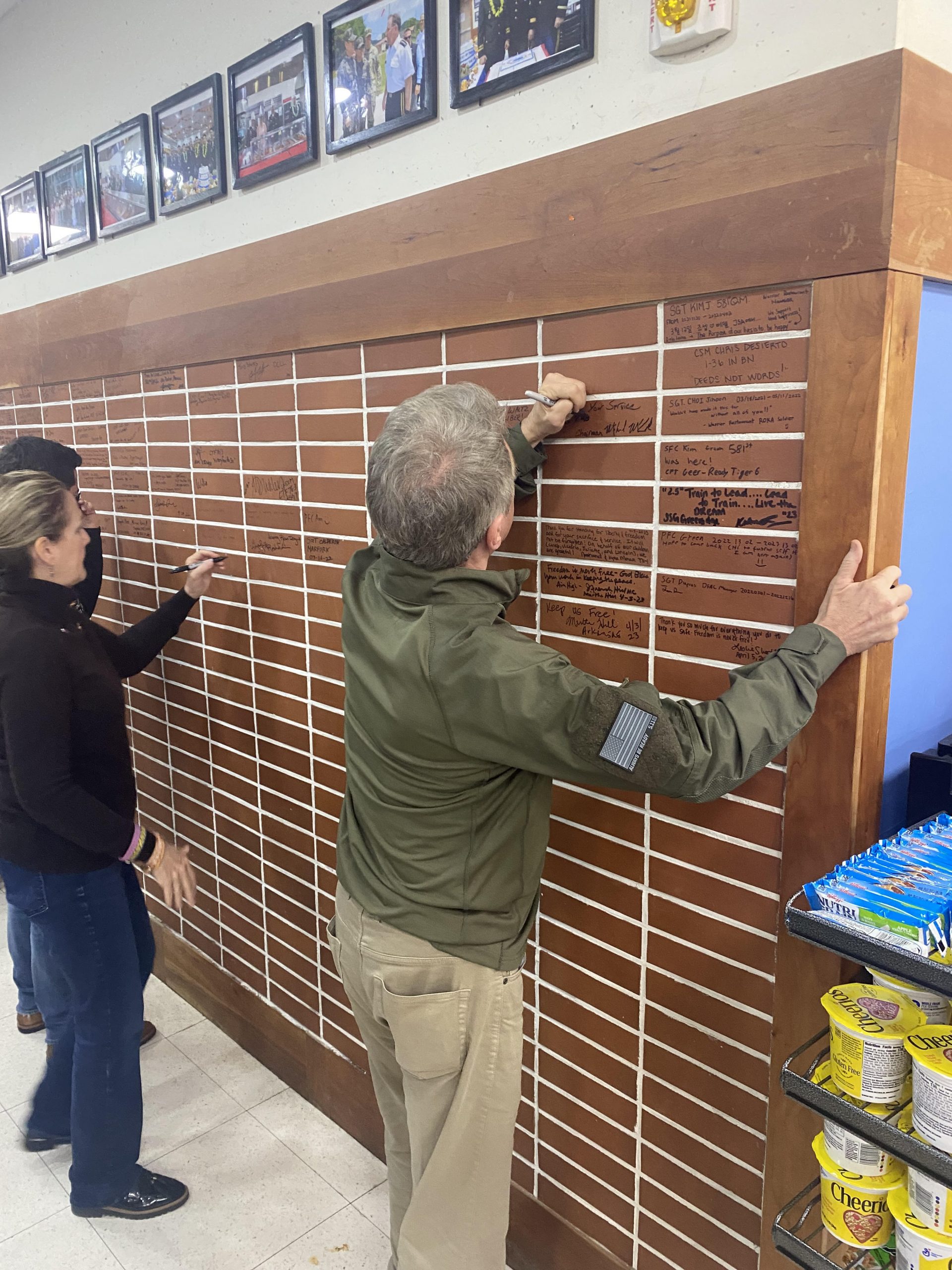 McCaul Signs Wall at Mess Hall near DMZ