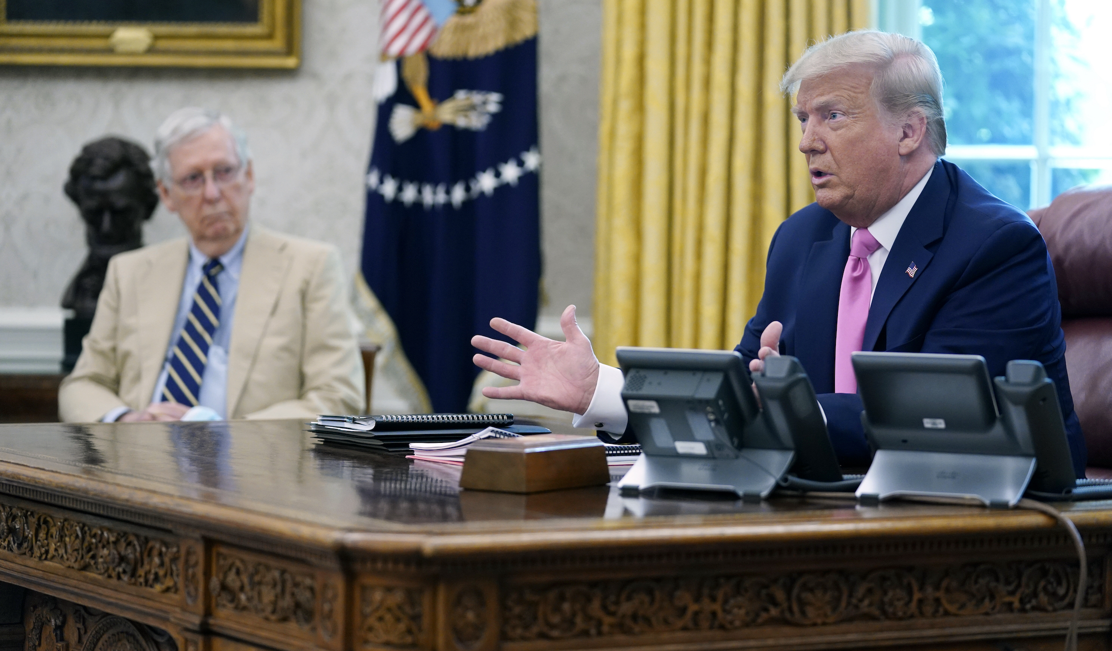 McConnell tells GOP he’s undecided on convicting Trump on impeachment article