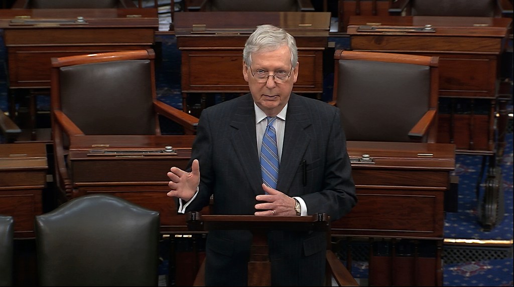 Senate Republicans see path to ending trial this week