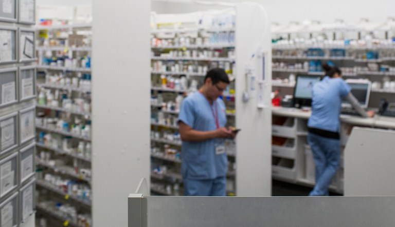 A sign reads "Consultation" at the pharmacy window inside a Walgreens Boots Alliance Inc. store in the Hollywood neighborhood of Los Angeles, California, on Oct. 19, 2017.