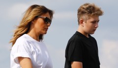 Melania Trump says impeachment witness ‘should be ashamed’ for citing son Barron