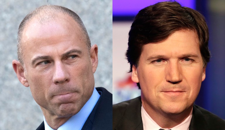 Michael Avenatti and Tucker Carlson