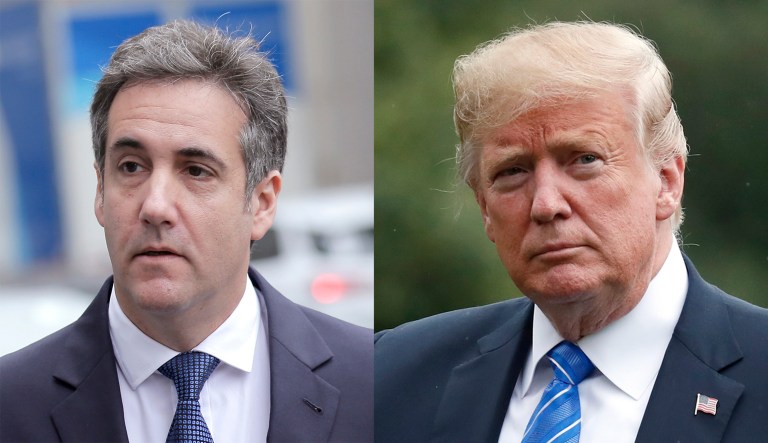 Michael Cohen and President Trump