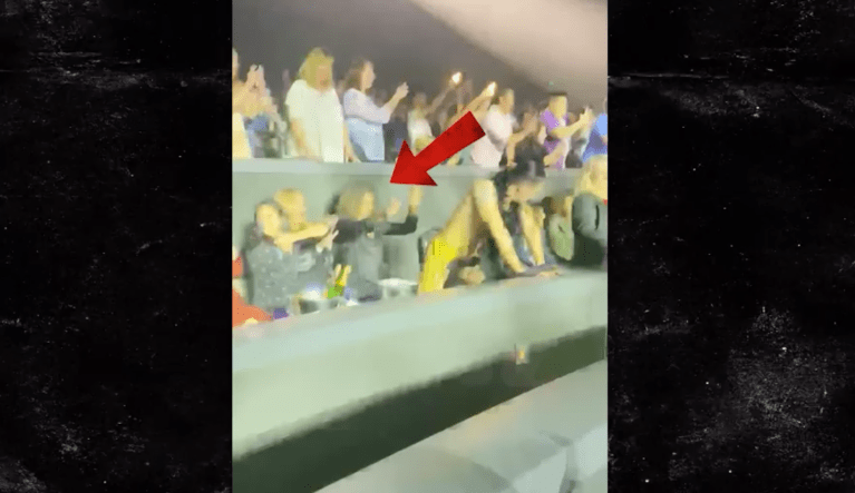 Male dancer twerks for Michelle Obama at Christina Aguilera concert