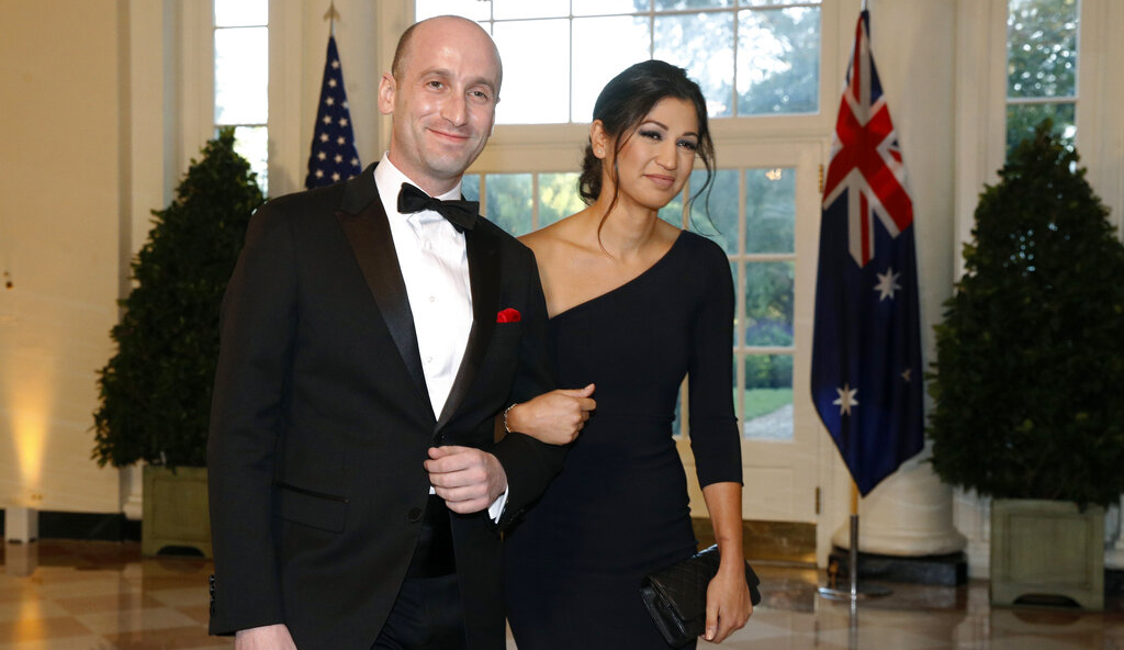 Trump attends wedding of Stephen Miller and Katie Waldman