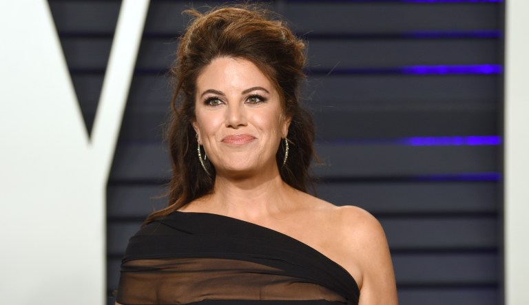 Monica Lewinsky arrives at The Hollywood Reporter's Women in Entertainment Breakfast at Milk Studios on Wednesday, Dec. 5, 2018, in Los Angeles.