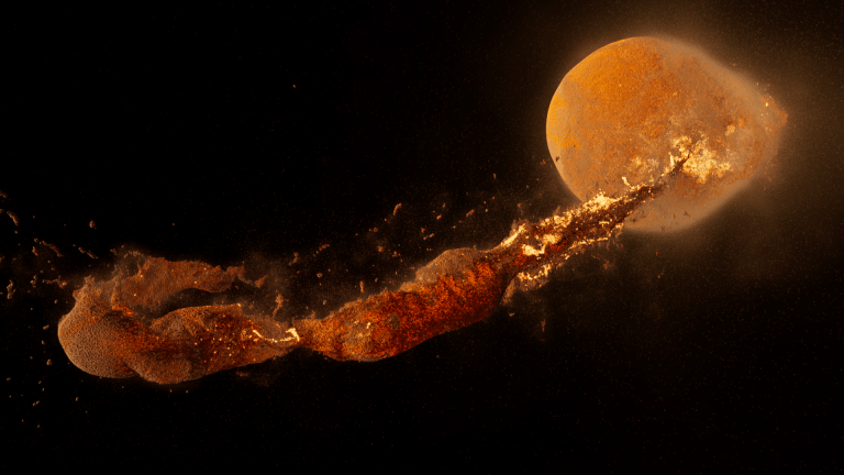Scientists from Durham Universityâs Institute for Computational Cosmology used supercomputer simulations to reveal an alternative explanation for the Moon's origin, with a giant impact immediately placing a Moon-like body into orbit around Earth.