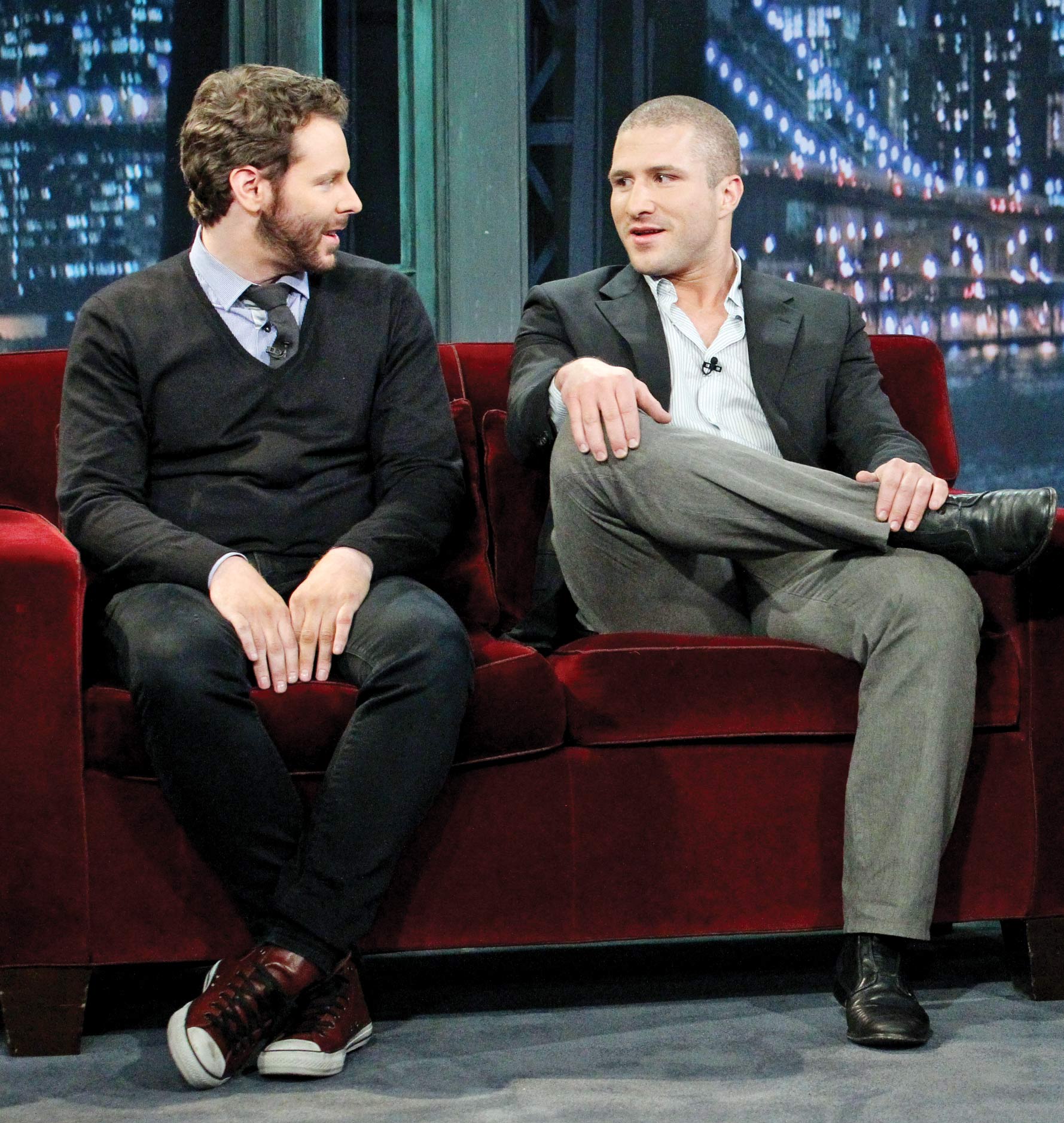 Napster cofounders Sean Parker (left) and Shawn Fanning