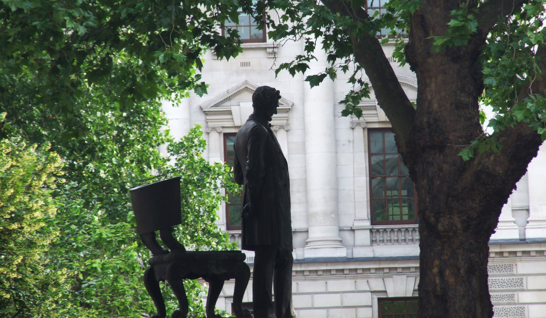 Black Lives Matter protesters graffiti Abraham Lincoln statue in London