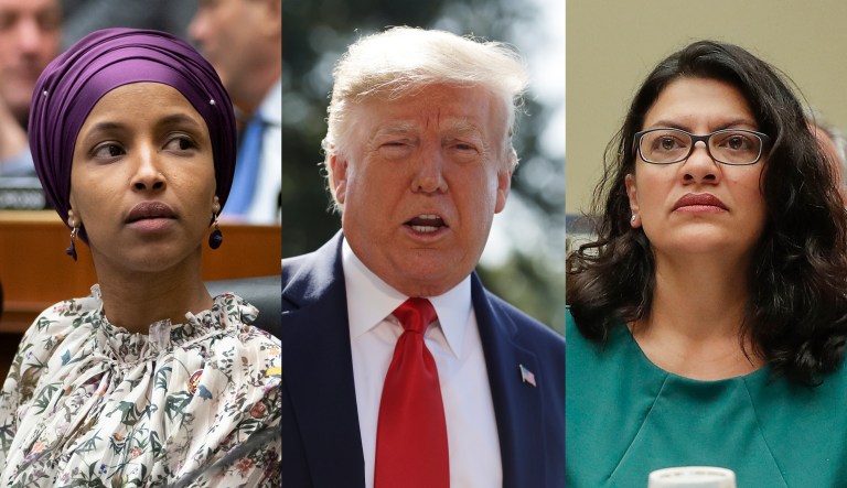 Ilhan Omar, Donald Trump, Rashida Tlaib
