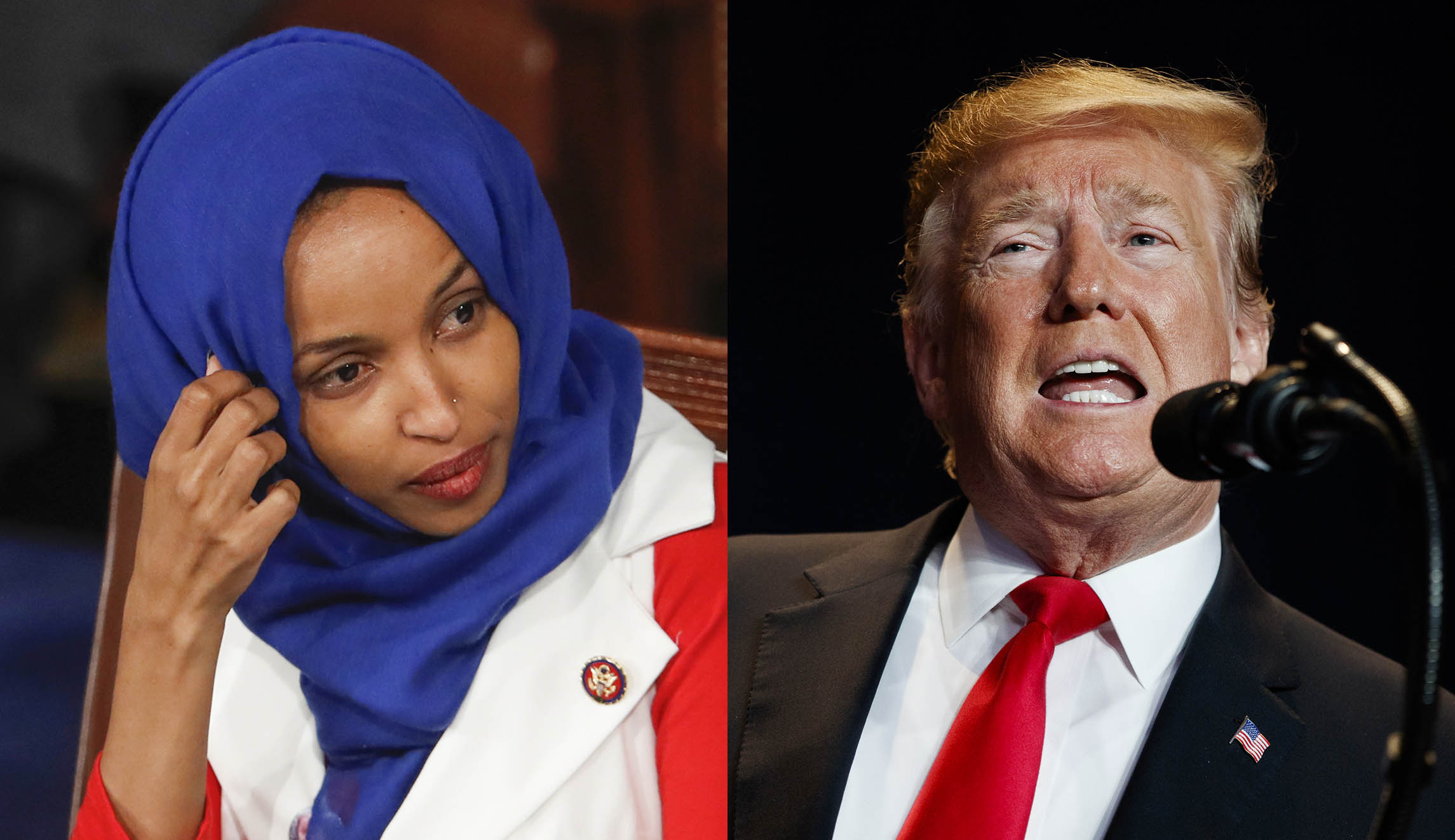 Trump says he is ‘not happy’ with ‘send her back’ chant