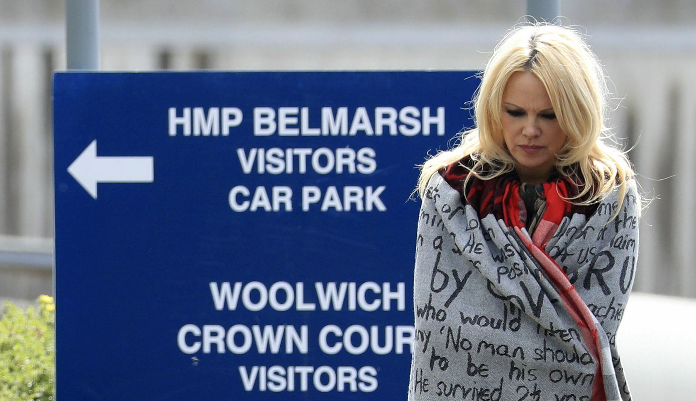 Britain Assange Pamela Anderson