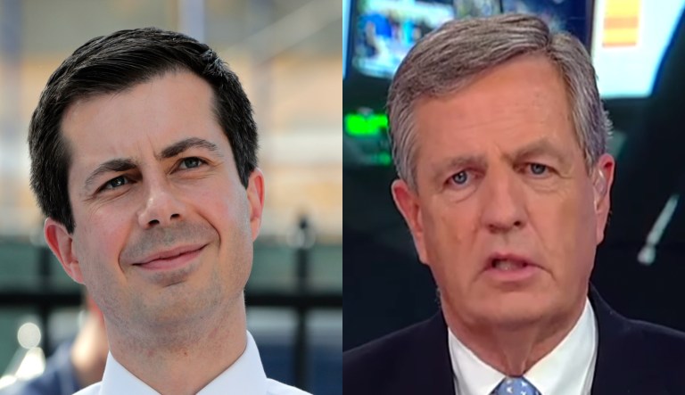 Pete Buttigieg and Brit Hume