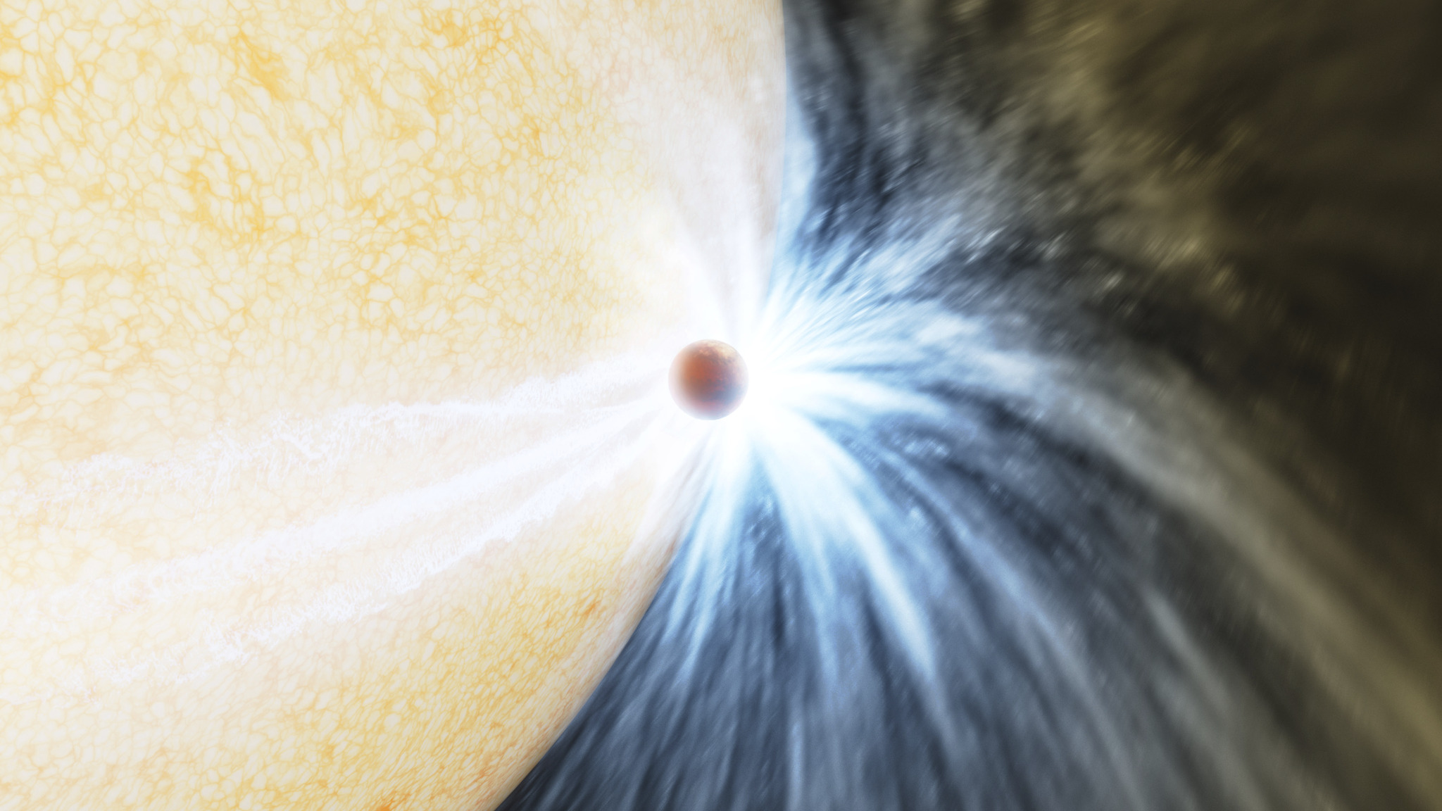 Spiraling planet star