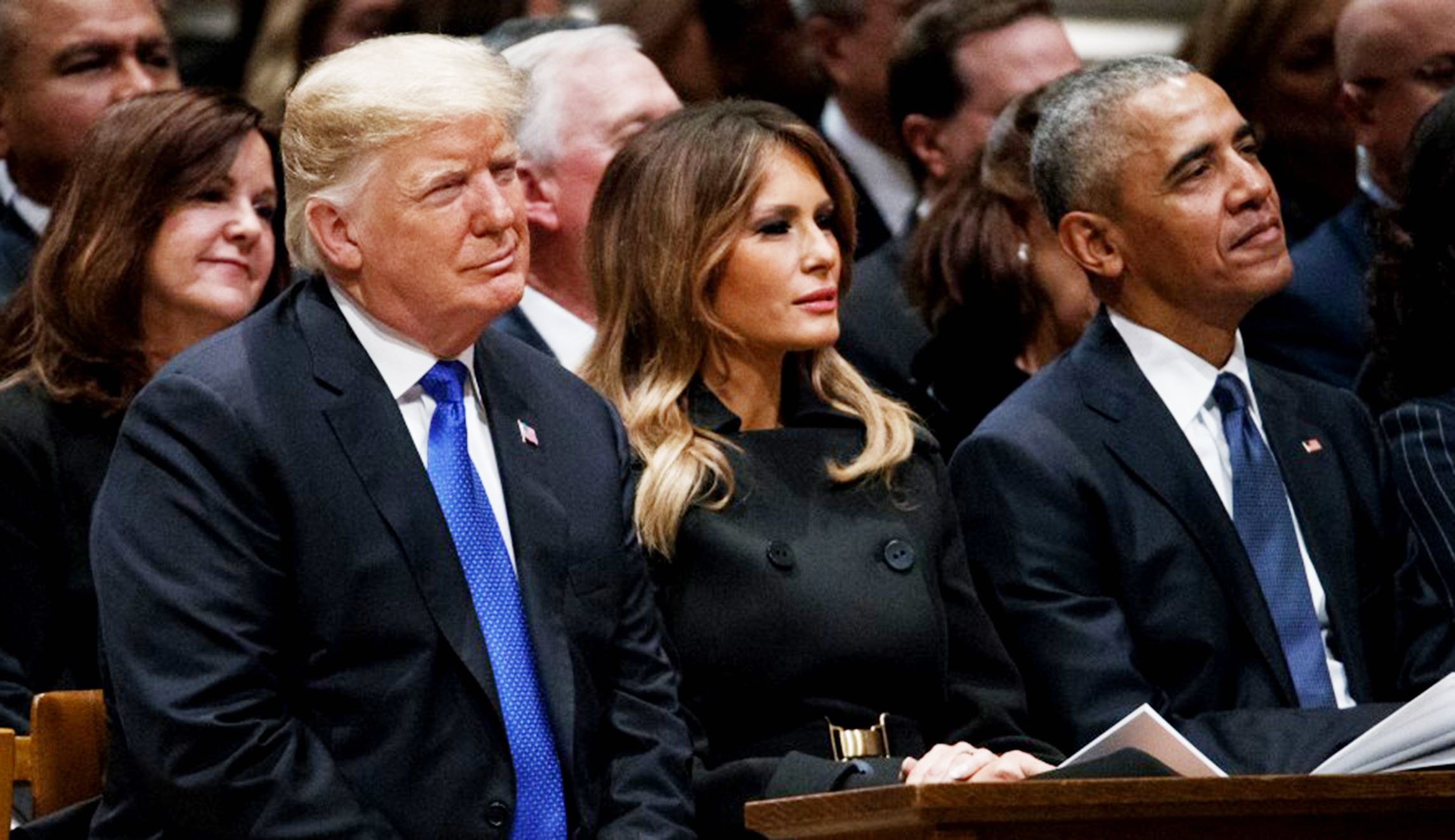 The "Donald J. Trump Presidential Twitter Library" exhibit by Comedy Central is seen in Washington.