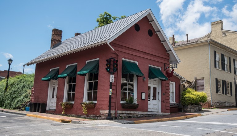 This Saturday, June 23, 2018 photo shows the Red Hen Restaurant in downtown Lexington, Va. White House press secretary Sarah Huckabee Sanders said Saturday in a tweet that she was booted from the Virginia restaurant because she works for President Donald Trump. Sanders said she was told by the owner of The Red Hen  that she had to "leave because I work for @POTUS and I politely left."