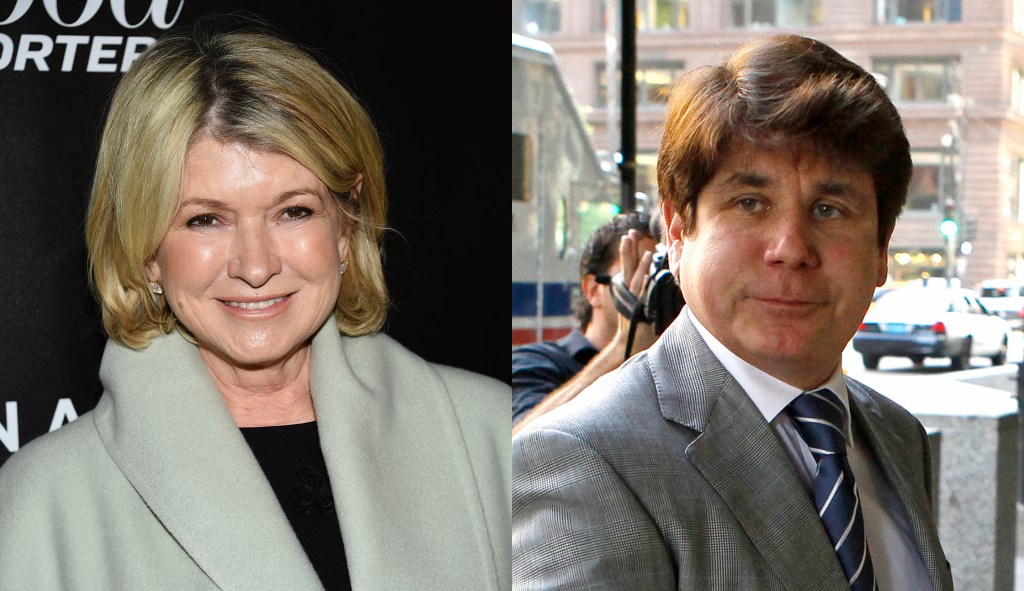 Trump considering pardon for Martha Stewart, commutation for Rod Blagojevich
